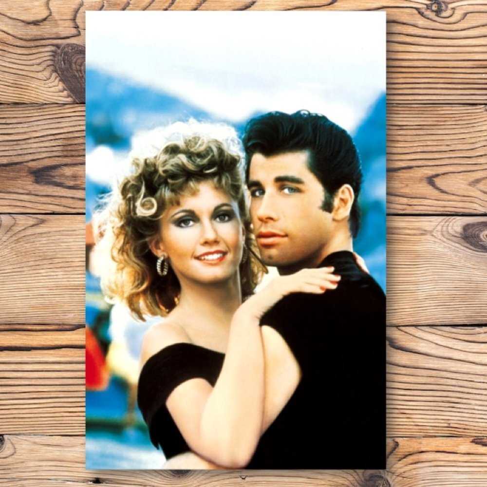Grease John Travolta &‎ Olivia Newton John Refrigerator Locker Fridge Magnet